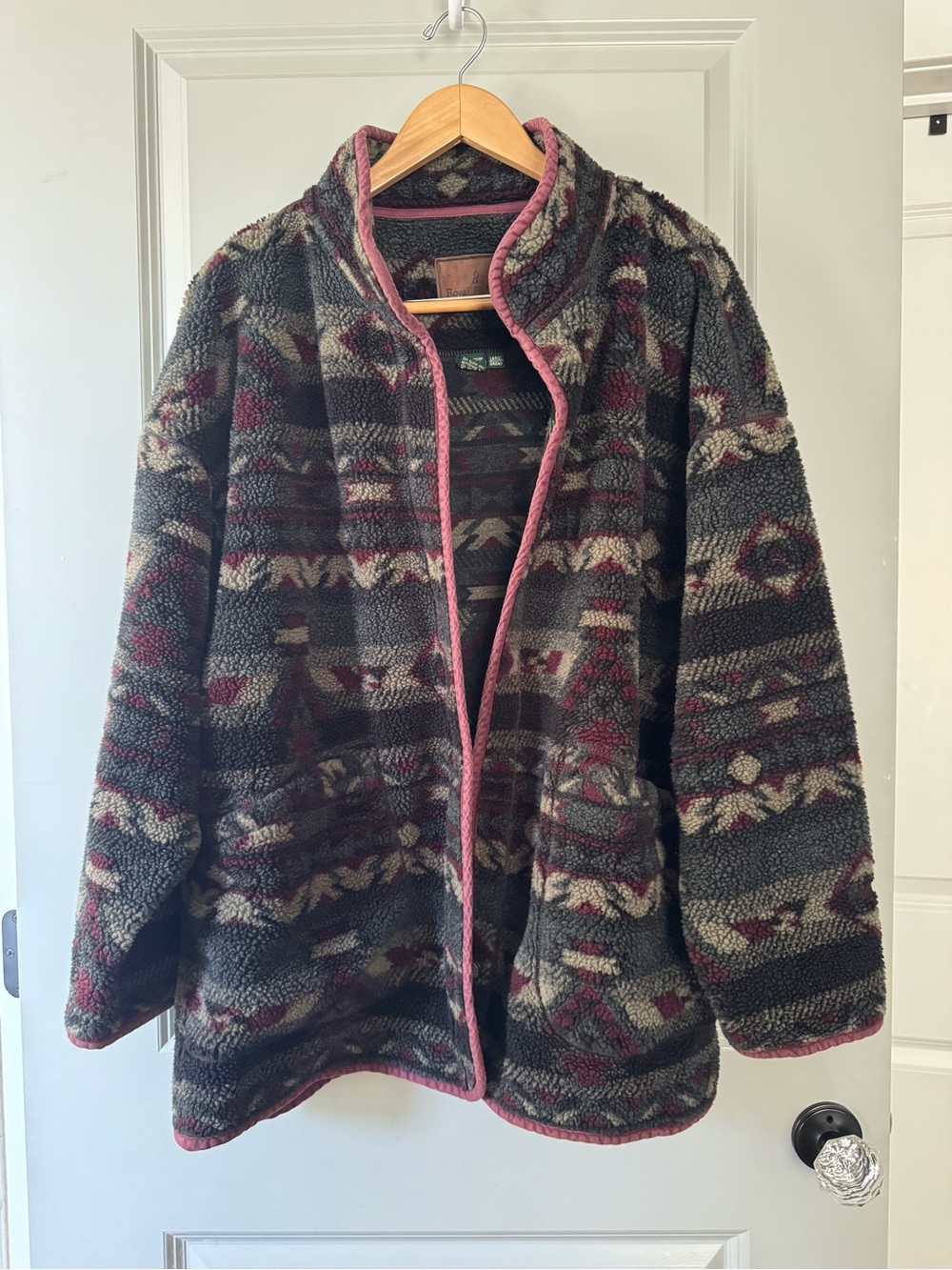 Vintage Royal Robbins Aztec Western Patterned Sherpa Jacket